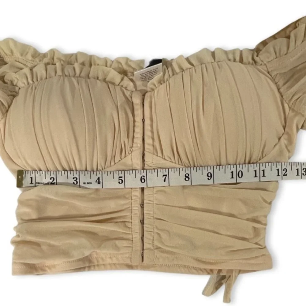 Windsor Women's Cream Colored Padded Clasp Secured Bustier Size Small - Picture 11 of 12
